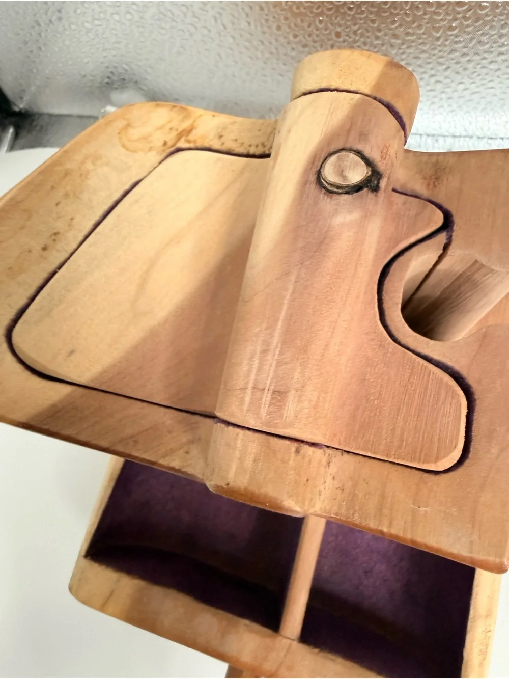 Handcrafted Solid Wood Puzzle Jewelry Box artisanal trinket Craig Boland